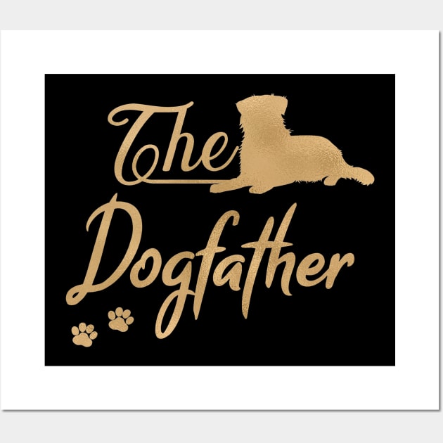 Dogfather - Aussie Dog - Australian Shepherd Wall Art by JollyMarten